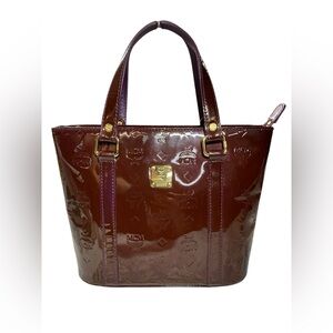 MCM Patent Leather Small Tote